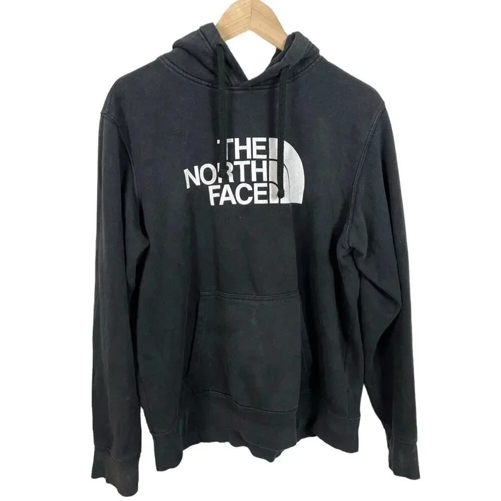 The North Face Black Graphic Pullover Hoodie Size Medium Men's